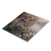 ガールフランスの魚釣りインブリタニー タイル (側面)