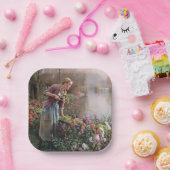 ガールフランスの魚釣りインブリタニー ペーパープレート (パーティー)