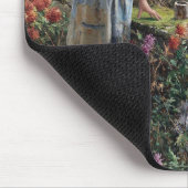 ガールフランスの魚釣りインブリタニー マウスパッド (コーナー)