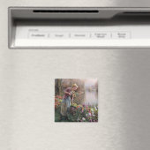 ガールフランスの魚釣りインブリタニー マグネット (インサイチュ (食洗機))