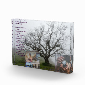 ガールフレンドおもしろい向けのかわいい詩の贈り物 フォトブロック