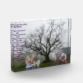 ガールフレンドおもしろい向けのかわいい詩の贈り物 フォトブロック (左)