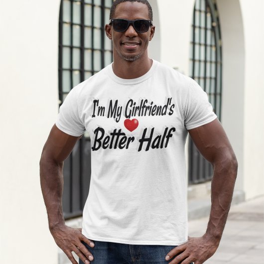 ガールフレンドおもしろい引用文ブラック文字 Tシャツ