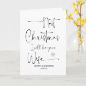 ガールフレンドからの婚約者へのメリークリスマスプレゼント カード (黄色い花)