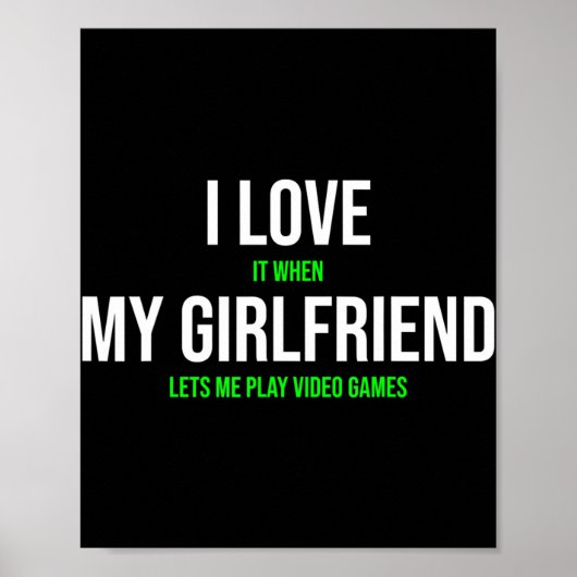 ガールフレンドがビデオGaを受け取った時遊に好きになる ポスター (正面)
