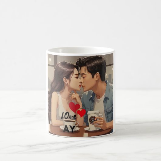 ガールフレンドが大好き コーヒーマグカップ (中央)