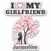 ガールフレンドが大好き シール (正面)