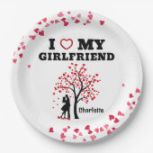 ガールフレンドが大好き ペーパープレート (正面)