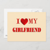 ガールフレンドが大好き ポストカード (正面/裏面)