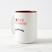 ガールフレンドが大好き マグカップ (正面左)