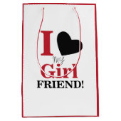 ガールフレンドが大好き ミディアムペーパーバッグ (正面)
