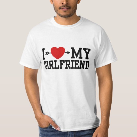 ガールフレンドが大好き Tシャツ (正面)