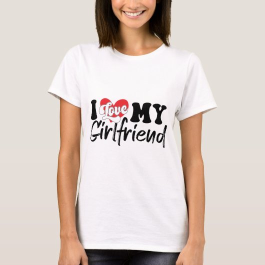 ガールフレンドが大好き Tシャツ (正面)