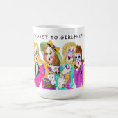 ガールフレンドに焼こう コーヒーマグカップ (中央)