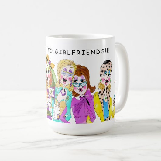 ガールフレンドに焼こう コーヒーマグカップ (正面右)