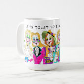 ガールフレンドに焼こう コーヒーマグカップ (正面左)