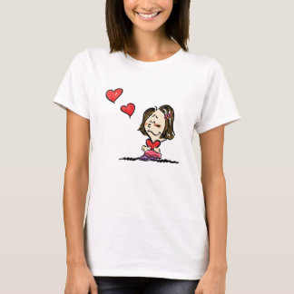 ガールフレンドのためのバレンタインデーのカップルのワイシャツ Tシャツ