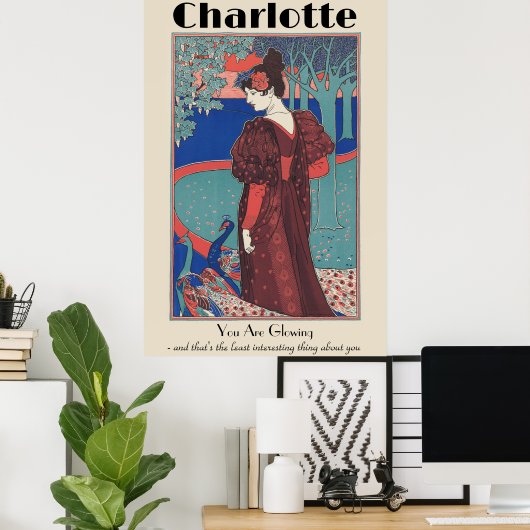 ガールフレンドのためのヴィンテージのポ最高のスターギフト ポスター (ホームオフィス)