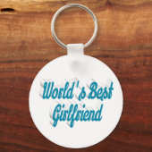 ガールフレンドのスカイブルースクリプト キーホルダー (正面)