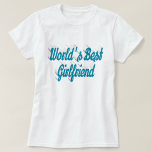 ガールフレンドのスカイブルースクリプト Tシャツ