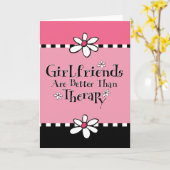 ガールフレンドのセラピー カード (黄色い花)