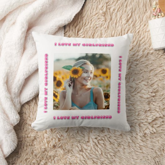 ガールフレンドのバブルヴァレンティーンズデイギフトが大好き クッション (ブランケット)