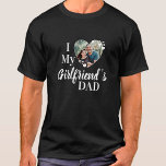 ガールフレンドのパパ写真カスタムTシャツが大好き Tシャツ<br><div class="desc">娘に行くためにはパパで通らなきゃならん！この与えガールフレンドのシャツと一緒にのこのバレンタインの日あなたのボーイフレンドに完璧なギフトおもしろい!ガールフレンドとボーイフレンドと父娘は必ず！私が私のガールフレンドを愛する上のおもしろいのねじれ、このシャツの引用文"私は私のガールフレンドのパパを愛する" ... 写真でパーソナライズお気に入りのする。COPYRIGHT © 2020 Judy Burrows,  Black Dog Art - All Rights Reserved.ガールフレンドのパパ写真カスタムTシャツが大好き</div>