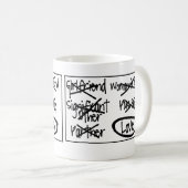 ガールフレンドのマグ-かわいいマグ! コーヒーマグカップ (正面右)