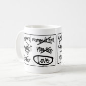 ガールフレンドのマグ-かわいいマグ! コーヒーマグカップ (正面左)