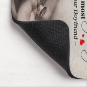 ガールフレンドのラブ引用文 |妻最高のへの贈り物 マウスパッド (コーナー)