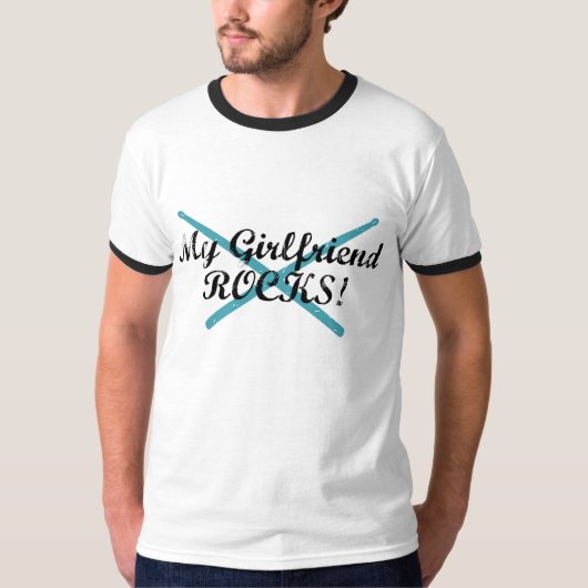 ガールフレンドのロック Tシャツ (正面)