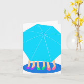 ガールフレンドの傘の秘密のカード カード (黄色い花)