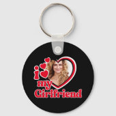 ガールフレンドの写真が大好き キーホルダー (正面)