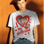 ガールフレンドの写真が大好き Tシャツ<br><div class="desc">自分のガールフレンドのシャツが大好き。このシャツは小さなBFアニバーサリーおもしろいギフトになることができる。この可愛いシャツは彼氏に衣服させすごいて、裏切られないように説得する。彼は学校や職場でたくさんの賛辞を受ける。"私は私のガールフレンドを愛している"シャツはティクトークで最後のトレンドであり、あなたのbfと写真やビデオを撮り、Instagramやソーシャルネットワークであなたの愛を共有する！</div>