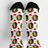 ガールフレンドの写真バレンタインデー ソックス (上部)