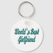 ガールフレンドの緑のスクリプト キーホルダー (裏面)