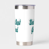 ガールフレンドの緑のハーフスクリプト 保温保冷タンブラー (左面)