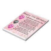 ガールフレンドの詩 – 30歳の誕生日デザイン ノートパッド (回転)