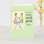 ガールフレンドの誕生日または友情カード#Funnywomen カード (黄色い花)