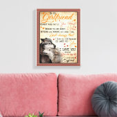 ガールフレンドの贈り物 |ガールフレンドへの手紙 キャンバスプリント (インサイチュ (リビング))