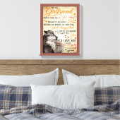 ガールフレンドの贈り物 |ガールフレンドへの手紙 キャンバスプリント (インサイチュ (寝室))