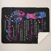 ガールフレンドの贈り物 |ガールフレンドへの手紙 シェルパブランケット (正面(横))