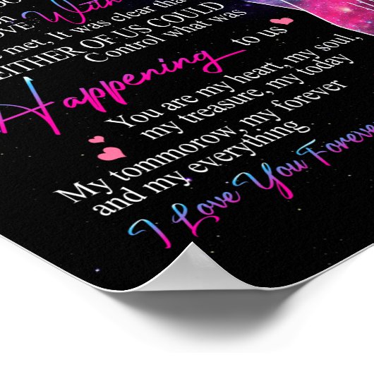 ガールフレンドの贈り物 |ガールフレンドへの手紙 ポスター (角)