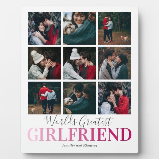 ガールフレンドの贈り物 |世界最大写真 フォトプラーク (正面)
