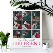 ガールフレンドの贈り物 |世界最大写真 フォトプラーク