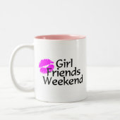 ガールフレンドの週末 ツートーンマグカップ (左)