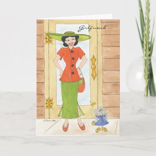 ガールフレンドは一緒に映画を見に行こう 招待状 (正面)