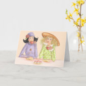 ガールフレンドは姉妹である – グリーティングカード (黄色い花)