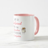 ガールフレンドを愛するおもしろマグカップ マグカップ (正面右)