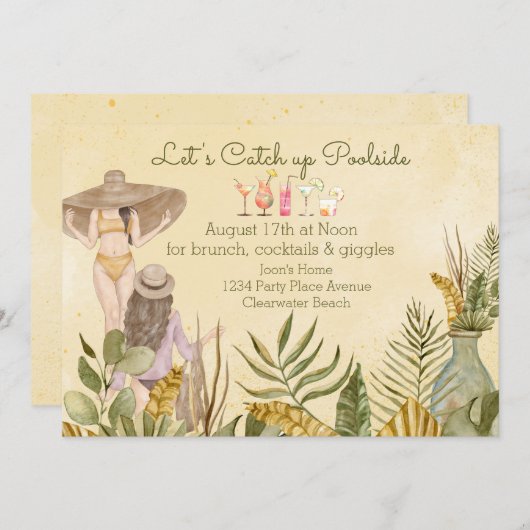 ガールフレンドを集めよう 招待状 (正面/裏面)